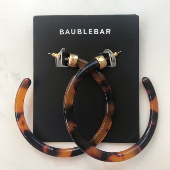 BaubleBar Jewelry - Baublebar Leia Resin Hoop Earrings